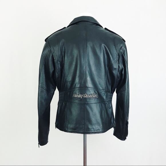 Vintage 90’s Harley-Davidson Genuine Leather Jacket in Black | Size M - Picture 6 of 14